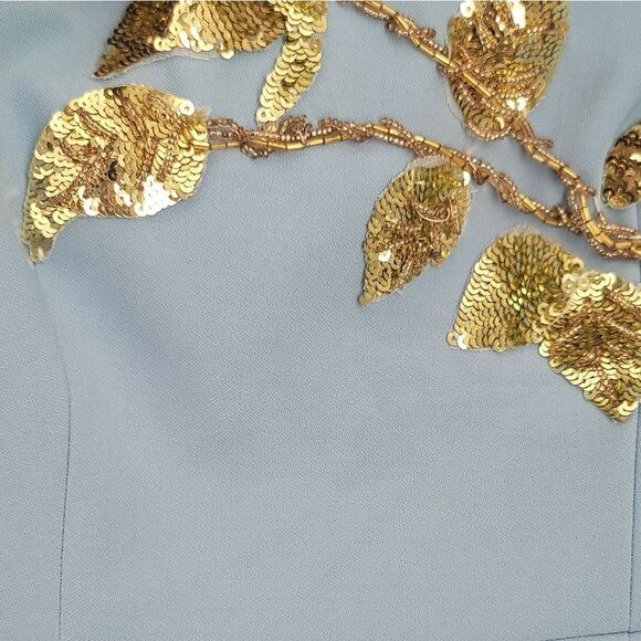 Blue Dress With Sequin Embroidery #463 - Picture 9 of 16